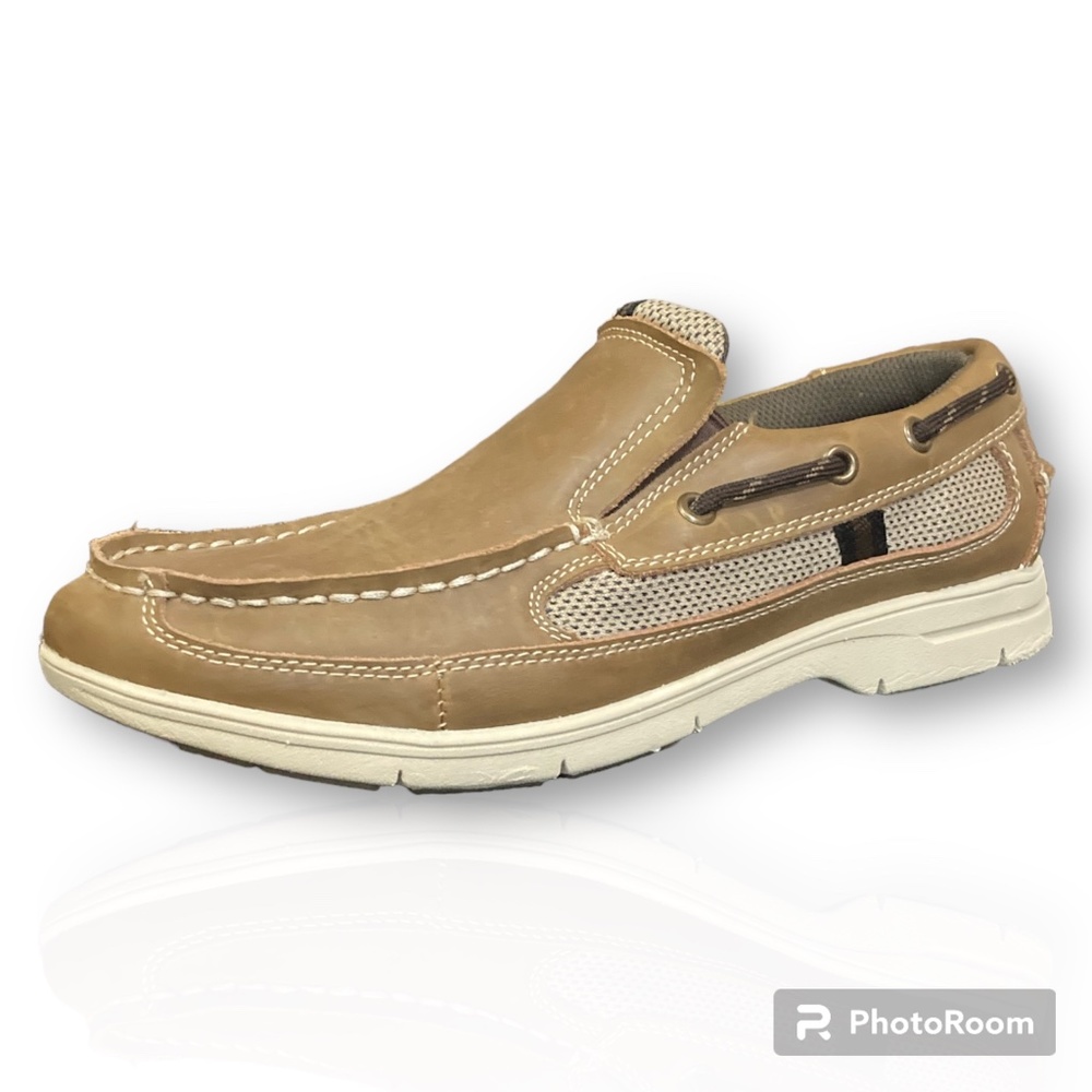 Men's Authentic Original 2-Eye Boat Shoe/ Men's Tarpon 2-Eye Boat Shoe, Size 8.5 - Picture 3 of 6